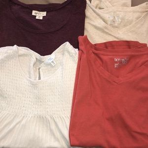 Lot of 4 Cotton/Poly Tops